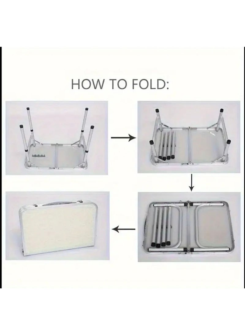 No brands Adjustable Height Portable Folding Table - Image 3
