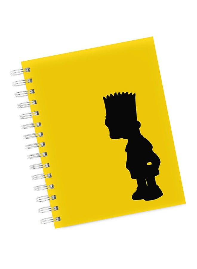 LIT bart Simpson Shape Spiral Notebook  - Image 2