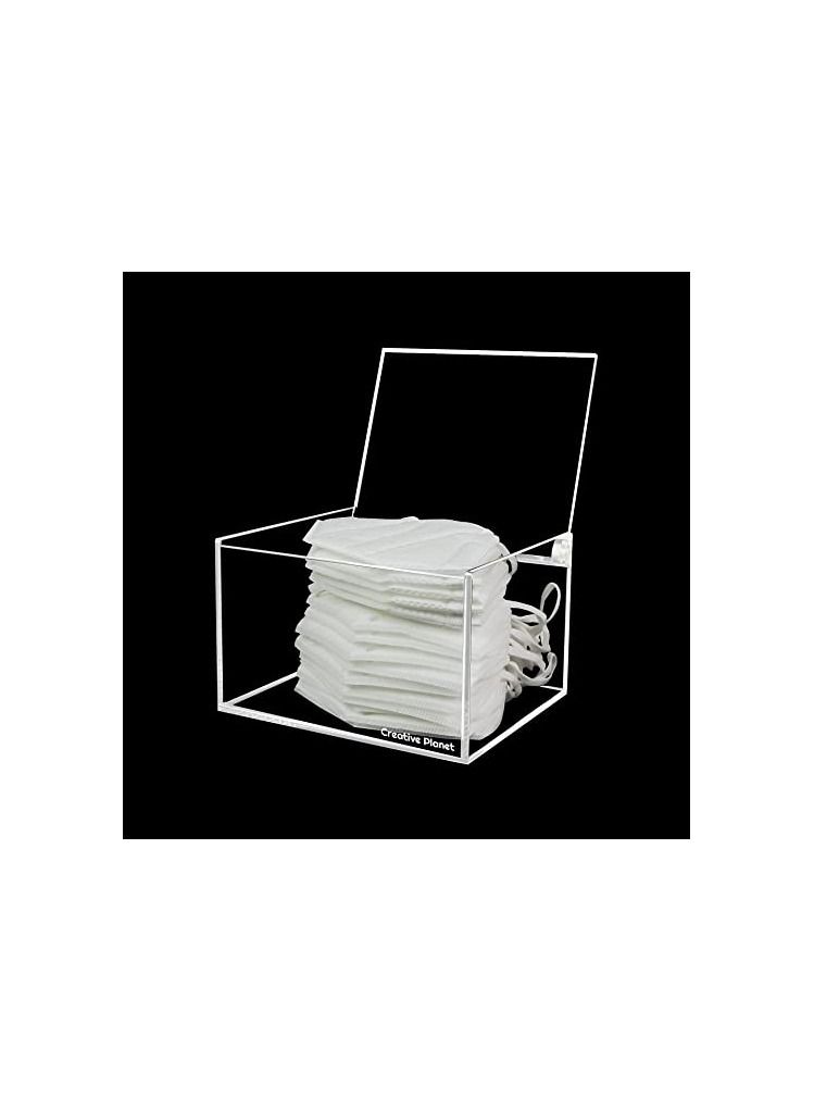 Creative Planet Creative Planet hygienic face mask storage box stylish transparent acrylic container organize and protect your masks (PRO-95)  - Image 2