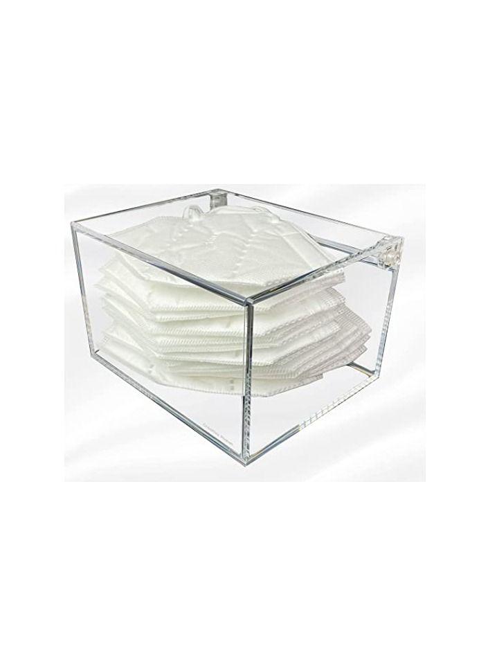 Creative Planet Creative Planet hygienic face mask storage box stylish transparent acrylic container organize and protect your masks (PRO-95)  - Image 1