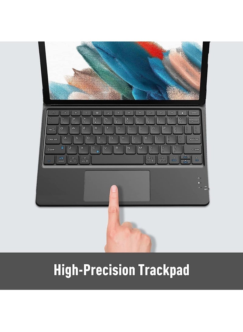 Gravity Keyboard Case for Samsung Galaxy Tab S6 Lite 10.4 Inch (2020/2022) – Soft TPU Back Cover with Built-in Trackpad, Detachable Wireless Bluetooth Keyboard, Full Protection, Black - Image 3