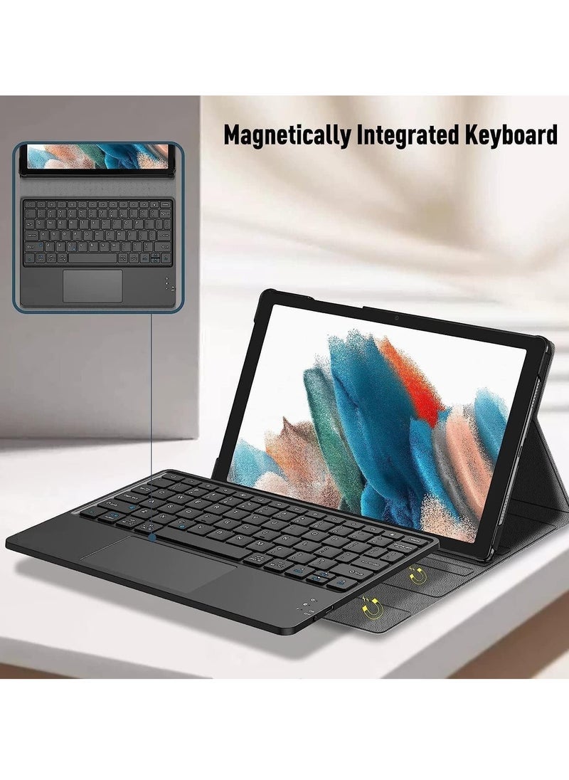 Gravity Keyboard Case for Samsung Galaxy Tab S6 Lite 10.4 Inch (2020/2022) – Soft TPU Back Cover with Built-in Trackpad, Detachable Wireless Bluetooth Keyboard, Full Protection, Black - Image 4