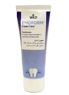 WILD WILD EMOFORM CUM CARE TOOTHPASTE IN CASE OF GUM PROBIEMS CONTAINS MINERA; SALTS 75ML  - Image 1