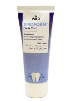 WILD WILD EMOFORM CUM CARE TOOTHPASTE IN CASE OF GUM PROBIEMS CONTAINS MINERA; SALTS 75ML  - Image 2