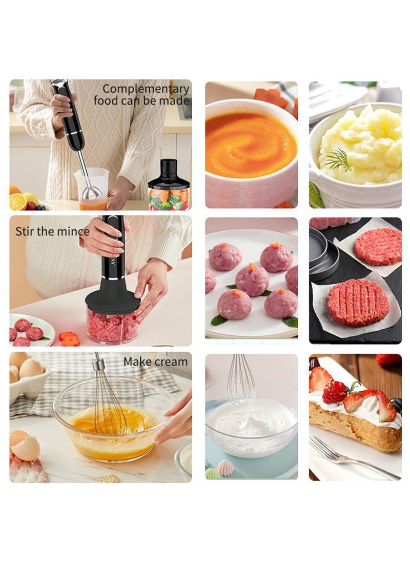 Winning Star - 3 in 1 Blender with 304 Stainless Steel Blade Chopper Beaker Mixer and Blender White for Milkshake Smoothie Vegetable Juice - Image 1