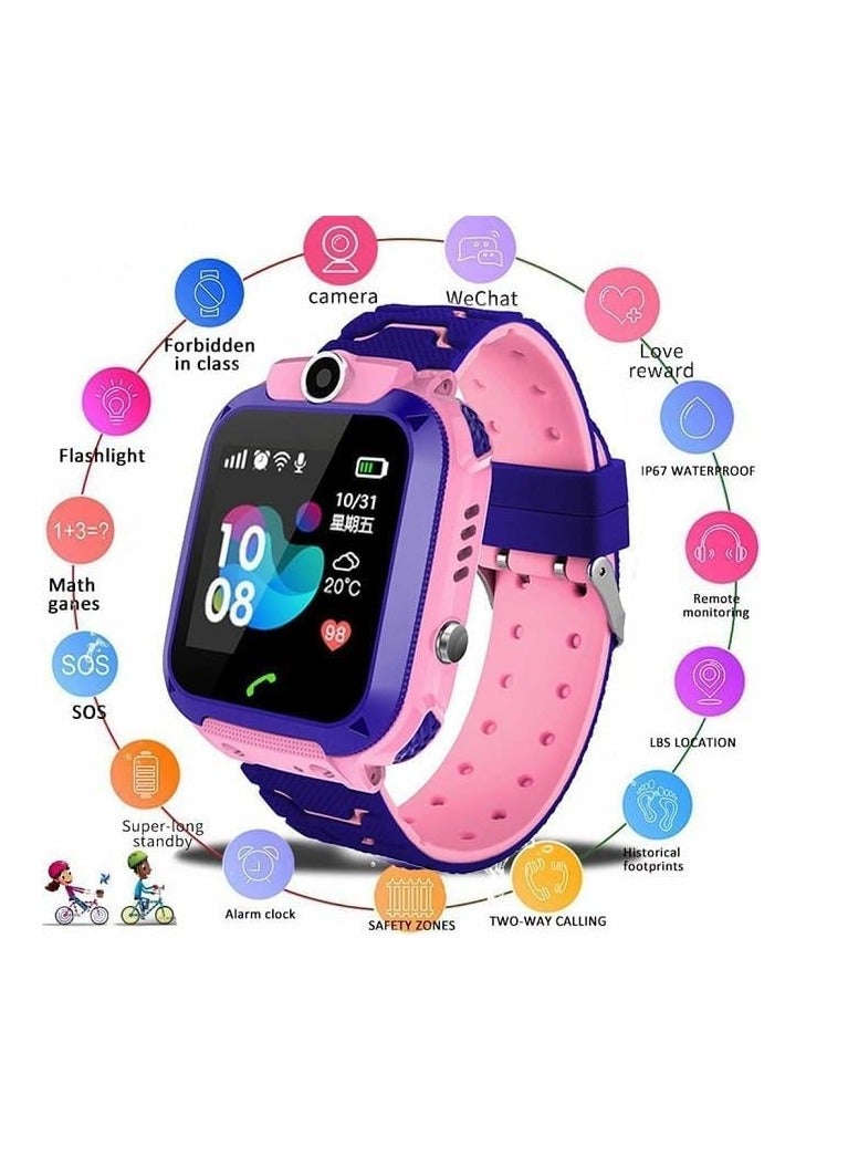ZAMZIN Kids Smart Watch with Waterproof Design, Camera, SIM Card Slot & Activity Tracker – Touch Screen Smartwatch for Calls, Games, Pedometer, SOS Safety Alerts, Fun Educational Outdoor Watch for Boys & Girls - Image 2