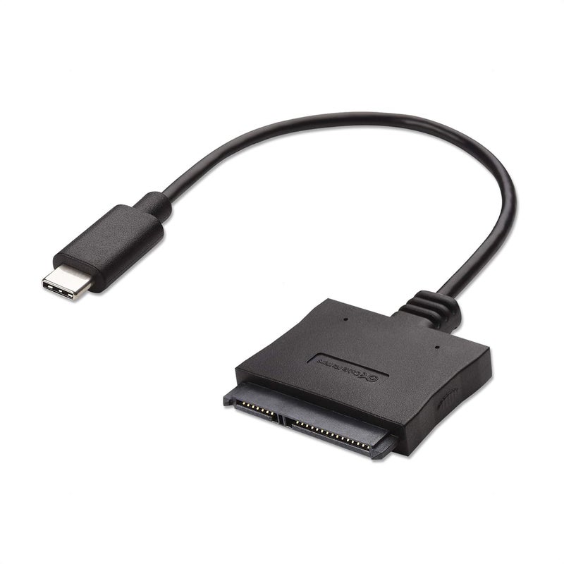 CableMatters USB C to SATA Adapter (USB-C to SATA Gen 2 10Gpbs) Thunderbolt 4 / USB4 / Thunderbolt 3 Port Compatible - 10 Inches - Image 1