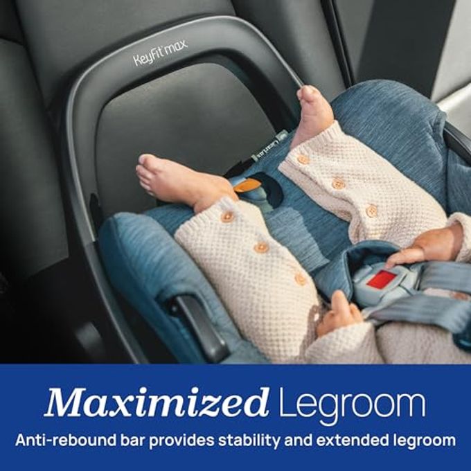 Chicco Keyfit Max Infant Car Seat Base, Stay-In-Car Base For Second Vehicle, Compatible With Chicco Keyfit, Keyfit 30, Keyfit 35 And Keyfit Max Infant Car Seats | Anthracite/Grey - Image 2