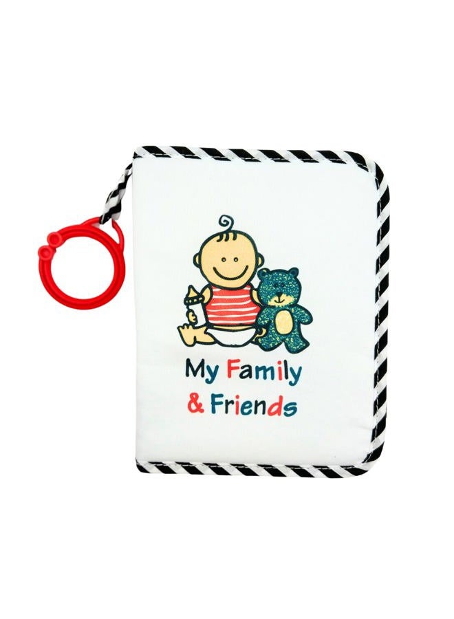 Genius Baby Toys Baby's First Photo Album - My First Family Photo Album - Soft Fabric, Baby Safe, Easy to Clean, Holds 17 Photos, Personalize with Your Favorite Pictures, No Hard Edges - Image 1