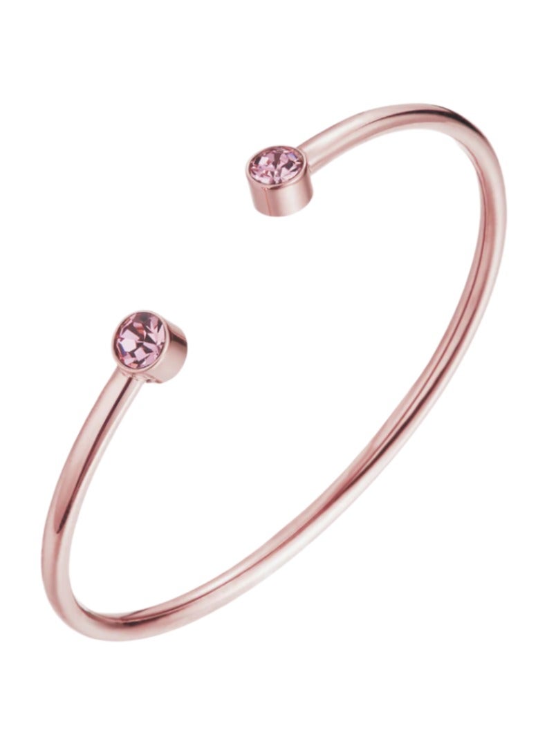 زنك سوار زينك النسائي من الستانلس ستيل باللون الروز جولد | ZFBG001RGPN - Image 1