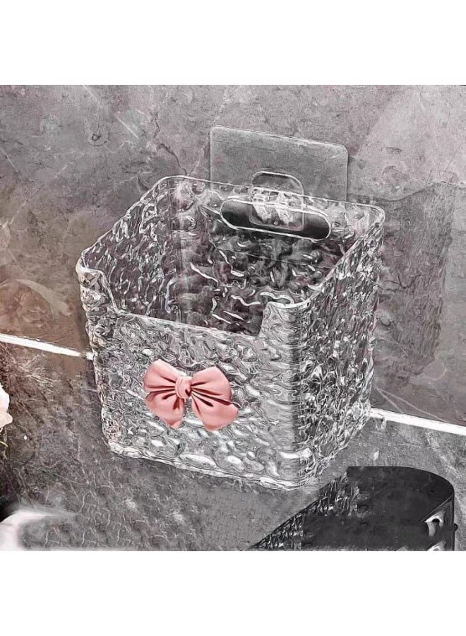 منظم أكريليك للحمام بتصميم أنيق – لفرش الأسنان والمناديل والأدوات الشخصية - Image 1