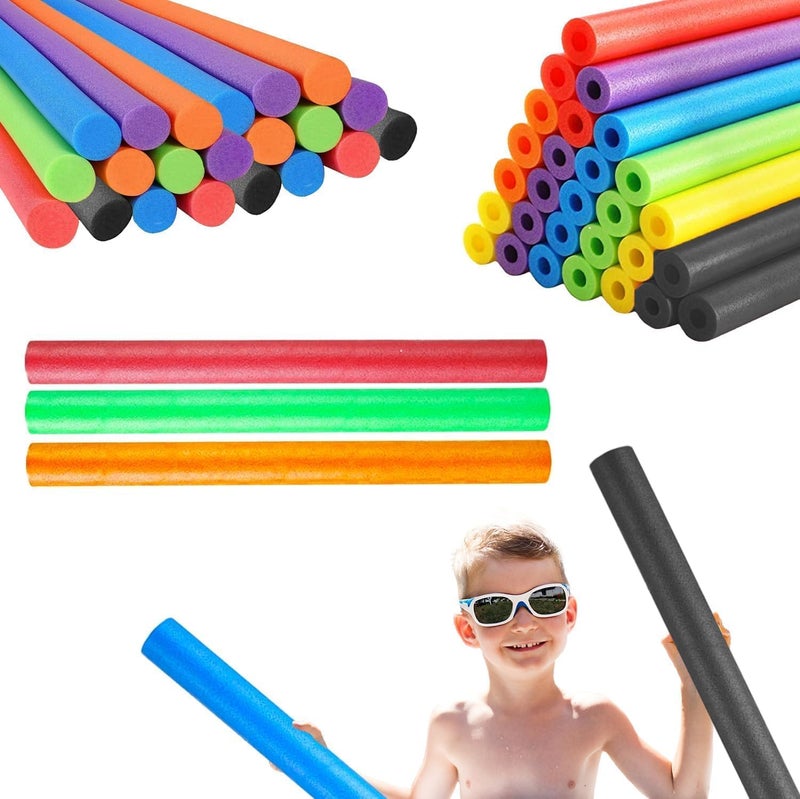Chochkees Floating Pool Noodles Foam Tube 2-Pack, Thick Hollow Noodles for Floating in The Swimming Pool, 52" Inches Long - Image 3