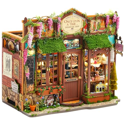Spilay DIY Book Nook Kits for Adults Fairy Tale Book Nook Kit with LED Light 3D Wooden Puzzle DIY Miniature Dollhouse Kit Creative Bookshelf DecorUnique Gift for Teens Book Lovers - Image 1