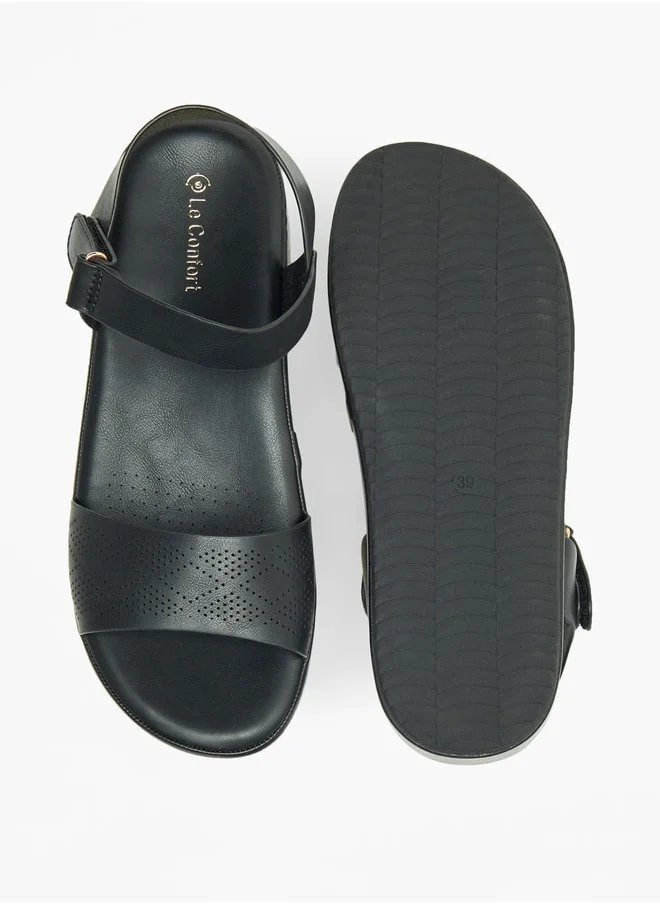 Le Confort Textured Floaters with Hook and Loop Closure