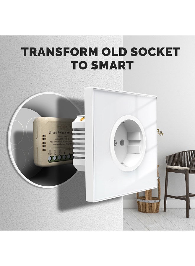 Tuya WiFi Intelligent Switch Dimmer DIY Module Light Switch Mobilephone APP Remotely Control Activate Home Devices Compatible with Alexa and Google Assistant for Voice Control