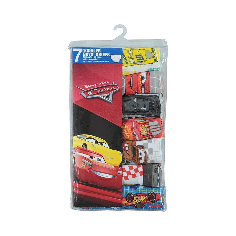Disney Disney Boys Pixar Cars 100% Cotton Underwear With Lightning Mcqueen, Mater, Cruz & More Sizes 18m, 2/3t, 4t, 4, 6 And 8 Briefs, 7-pack Brief, 2-3T US  - Image 5