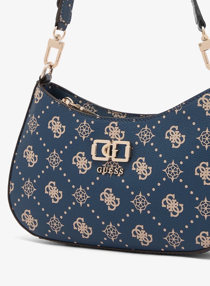 GUESS Emelie Logo Top Zip Shoulder Bag - Image 3