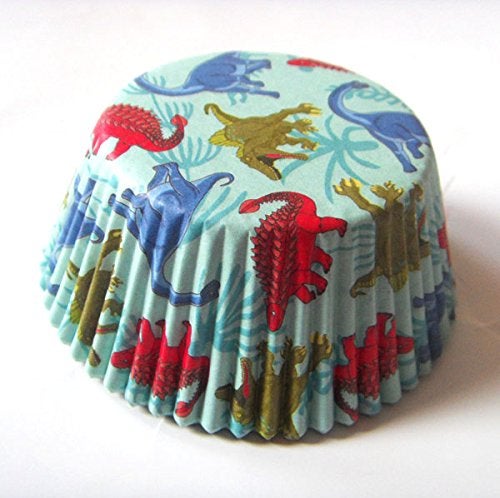 Lucky Star Dinosaur birthday Paper Muffin Cupcake Liners case Baking Cups 100 pcs,Standard Size 2x1.25inch (dinosaur) - Image 5
