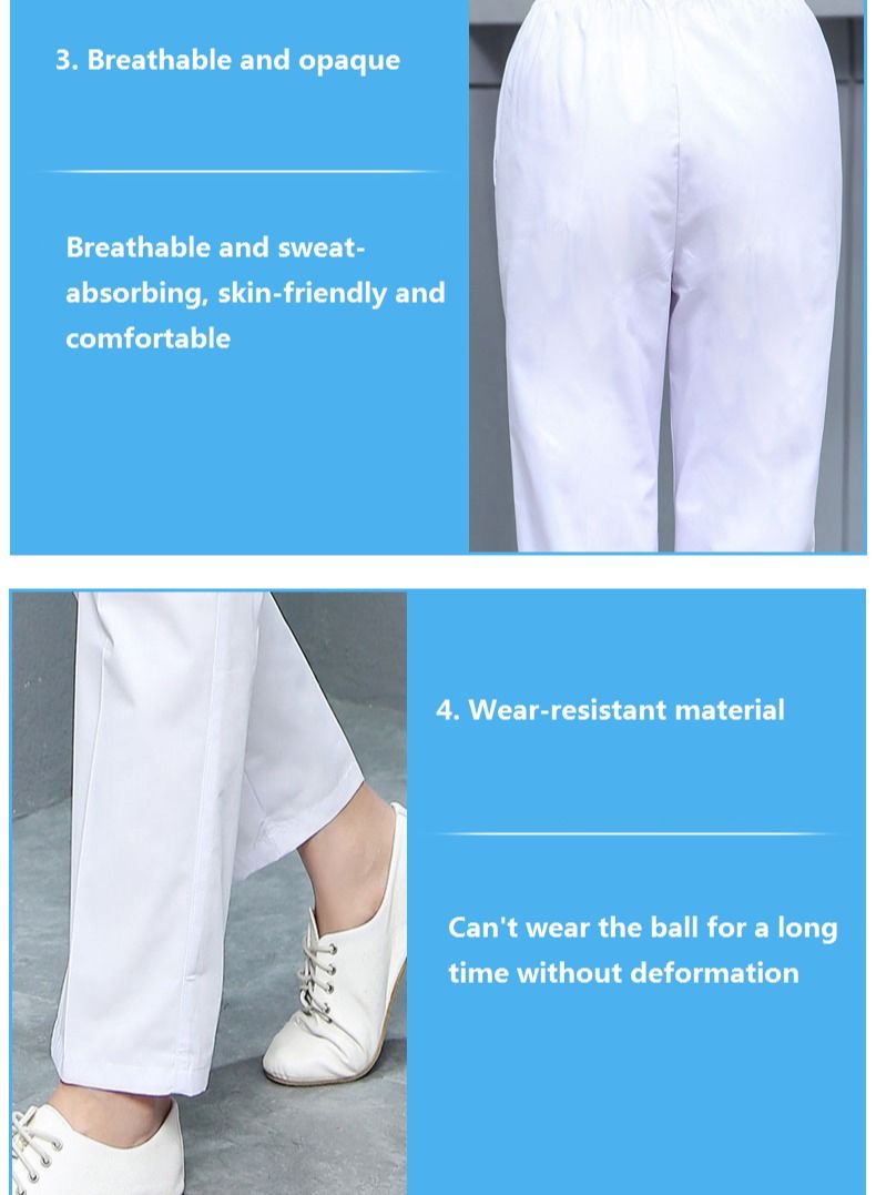 Gasin Medical Nurse Suit Pants White - Image 3