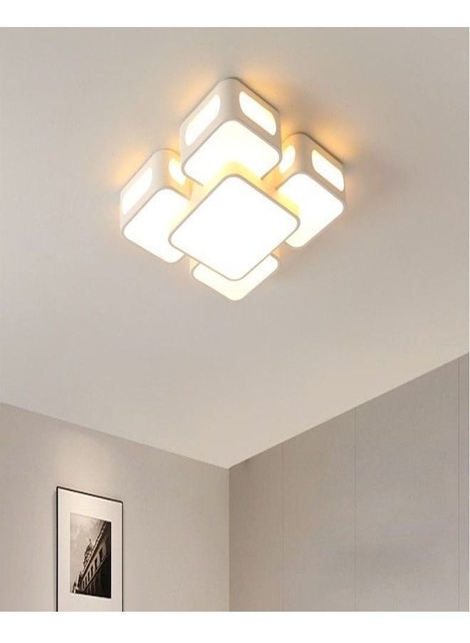 fashionhome تصميم حديث مربع الشكل LED أكريليك للسقف وجهاز تحكم عن بعد قابل للتعديل مصباح خافت  - Image 2