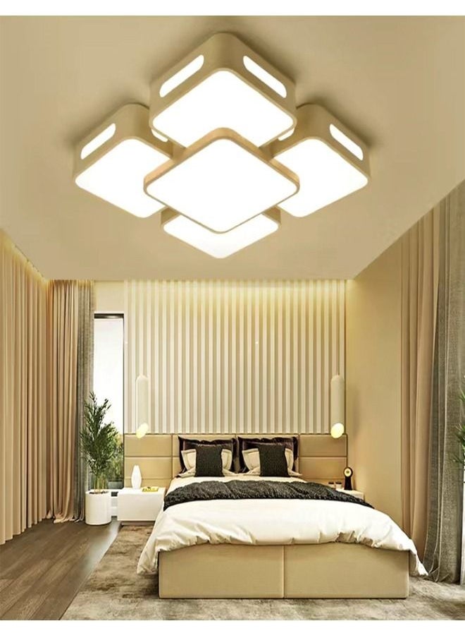 fashionhome تصميم حديث مربع الشكل LED أكريليك للسقف وجهاز تحكم عن بعد قابل للتعديل مصباح خافت  - Image 5