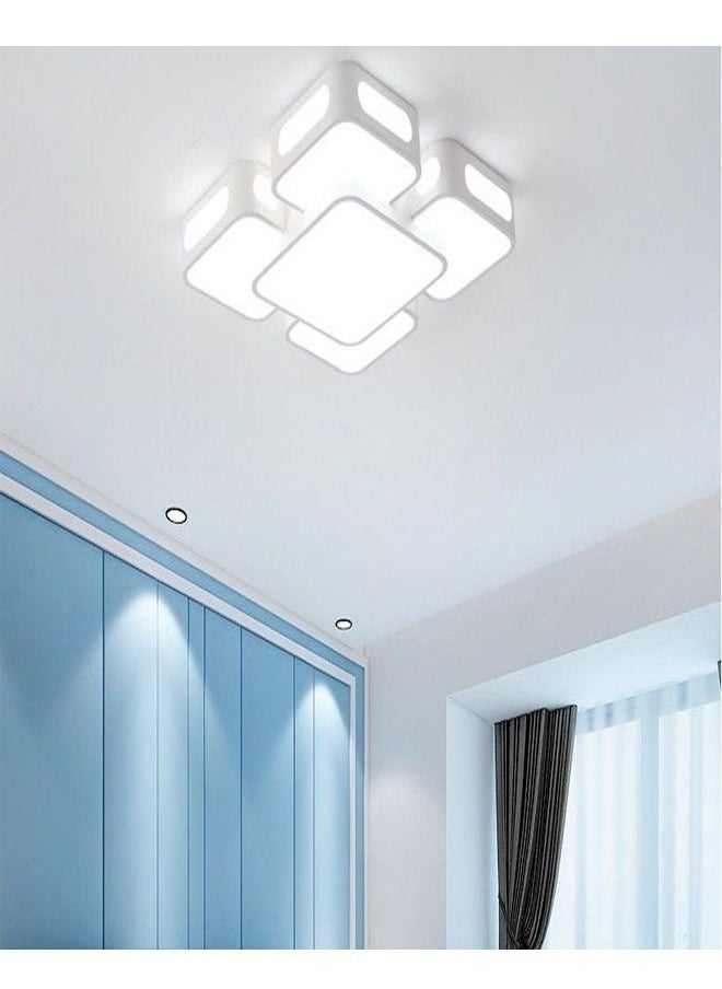 fashionhome تصميم حديث مربع الشكل LED أكريليك للسقف وجهاز تحكم عن بعد قابل للتعديل مصباح خافت  - Image 3