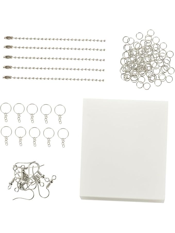 UPKOCH Shrinky Art Plastic Sheets Kit For DIY Jewelry Making Heat Shrink Craft Film Set Imaginative Projects Safe Versatile All Ages Assorted Color 14.5x20cm - Image 1