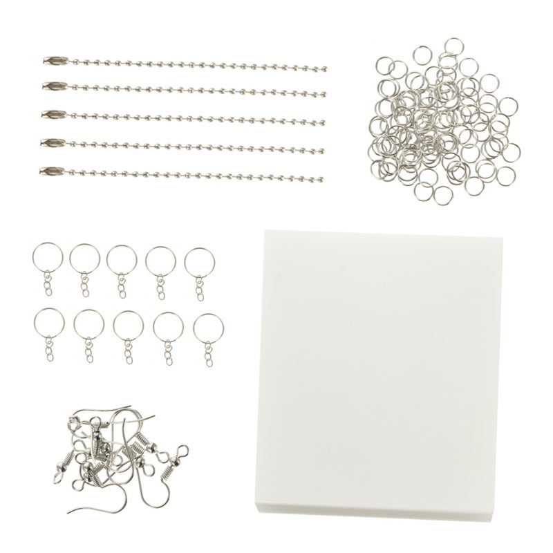 UPKOCH Shrinky Art Plastic Sheets Kit For DIY Jewelry Making Heat Shrink Craft Film Set Imaginative Projects Safe Versatile All Ages Assorted Color 14.5x20cm - Image 2