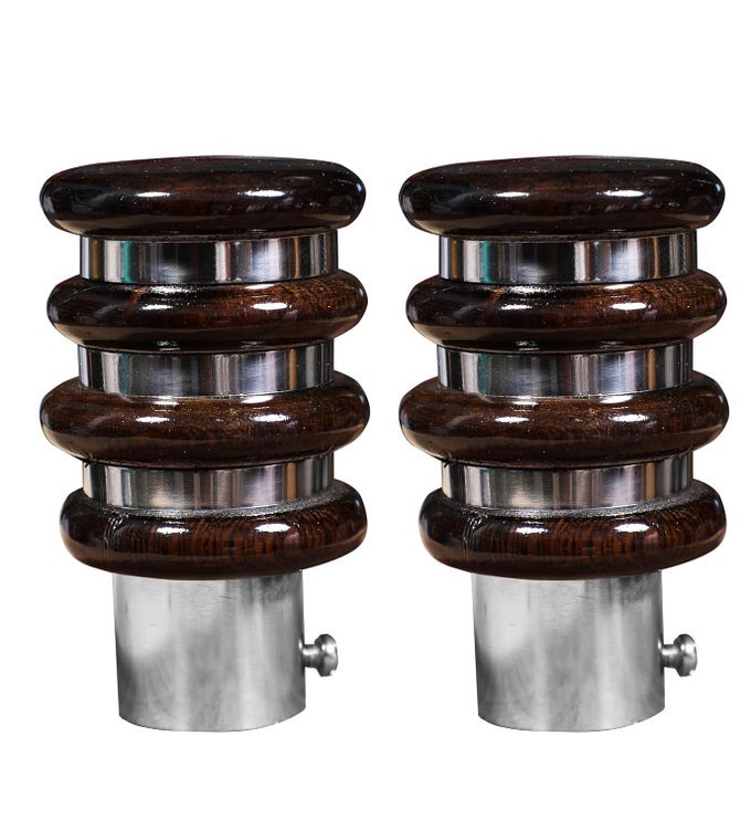 WODDEN STEEL CURTAINS BRACKET HOLDER SUITABLE FOR 1 INCH CURTAIN ROD DURABLE DESIGN WINDOW DECOR SOLUTION FOR HOME INTERIORS WOODEN COLOR PIECE OF 8
