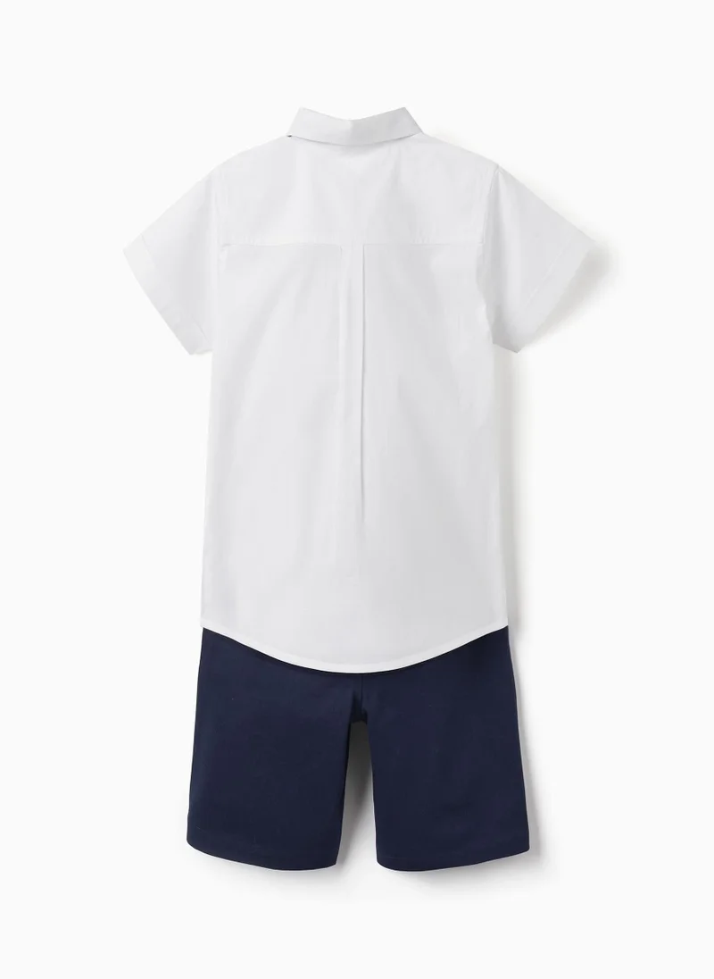 زيبي Cotton Shirt + Shorts for Boys