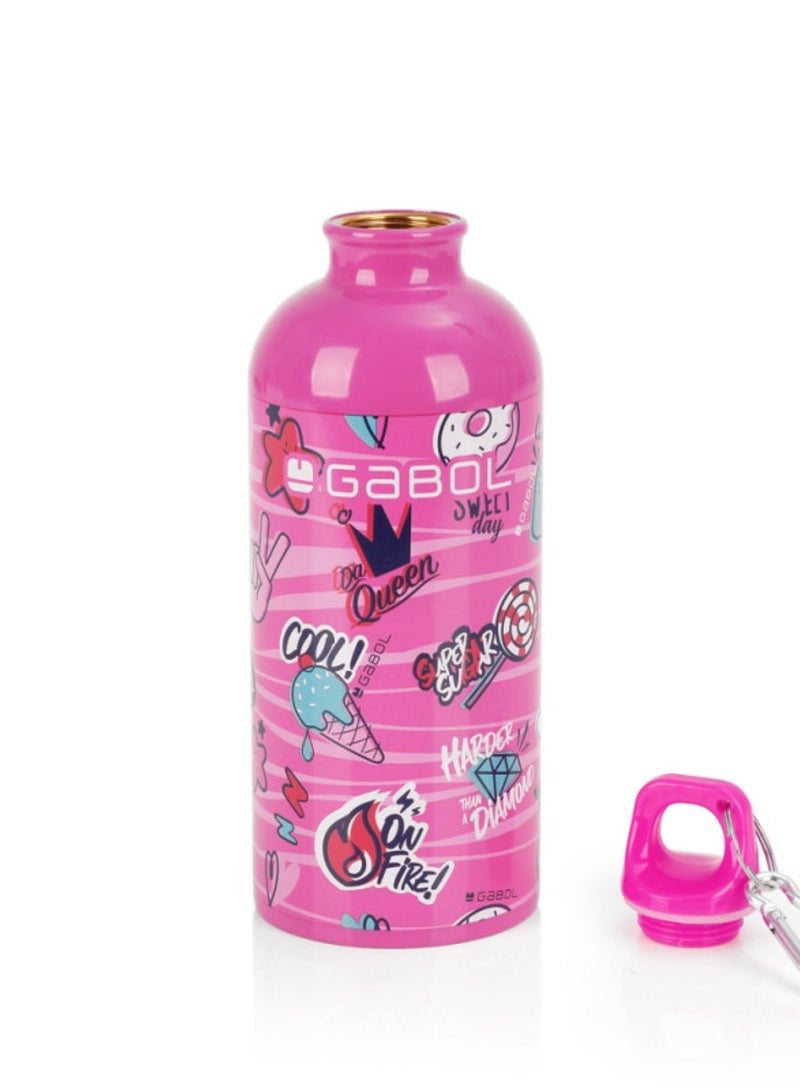 GABOL Gabol Sticker Kids Water Bottle for School, 500ml Kids water bottle stainless steel water bottle for kids, Double Wall Insulated Water Bottle - Image 2