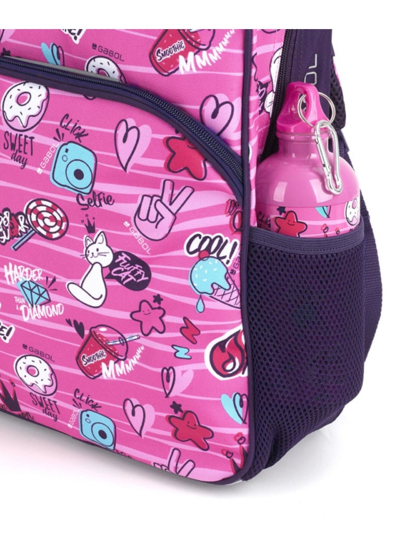 GABOL Gabol Sticker Kids Water Bottle for School, 500ml Kids water bottle stainless steel water bottle for kids, Double Wall Insulated Water Bottle - Image 3