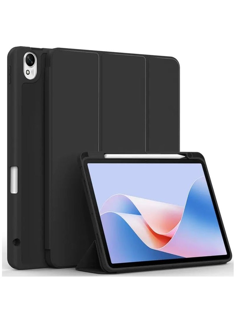 General Case Compatible with Huawei MatePad 11.5"S 2024 (DMG-W00 TGR-W10), TPU Flexible Back Cover with Pencil Holder and Auto Wake/Sleep For MatePad 11.5" S 