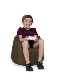 ANDERSON ANDERSON Ultra Soft Small Luxury Waterproof Bean Bag Chair Filling with Beans Highly Comfortable Suitable For Kids Brown Colour 