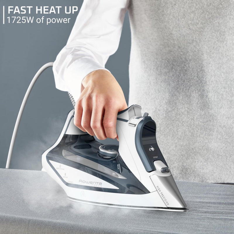 Rowenta Iron Steamer for Clothes, Focus Stainless Steel Soleplate, 400 Microsteam Holes, Powerful Steam Iron, Lightweight, Leakproof, 1725 Watts - Image 5