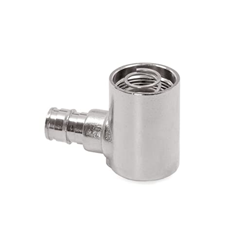 Aquor 1/2 inch PEX F1960 Expansion 90 Degree Elbow Stainless Steel Inlet, Pipe Fitting Accessory, Installation Part for Aquor House, RV, and Boat Hydrants - Image 1