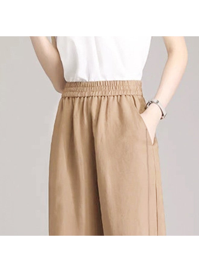 XINYANG Women's Casual Pants 2025 Summer Straight Leg Versatile Loose Cropped Trousers Harem Carrot Pants - Image 5