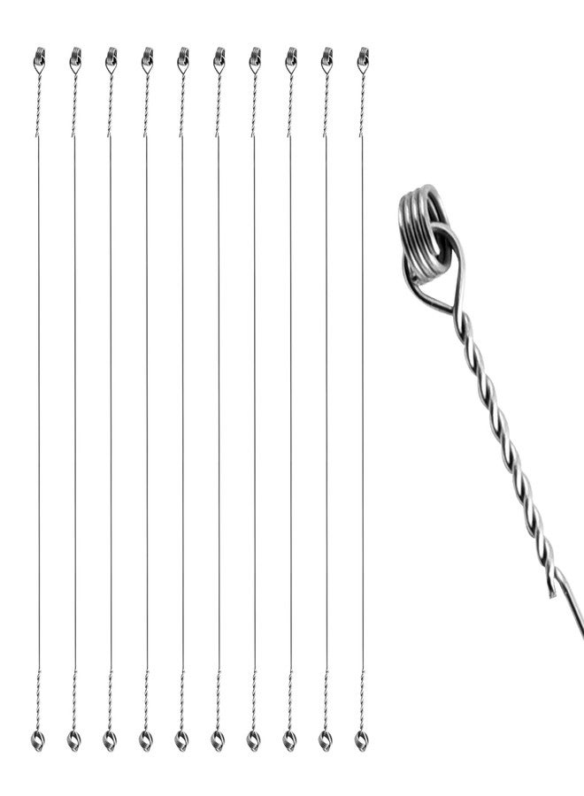 ShinianYa 10 pcs Cheese Slicer Replacement Wires for Block Cheese Cutting & Slicing, 4.9 inches Long-Compatible with Stainless Steel Cheese Slicer Board Wires (Style A：4.9 inches 10pcs) - Image 1
