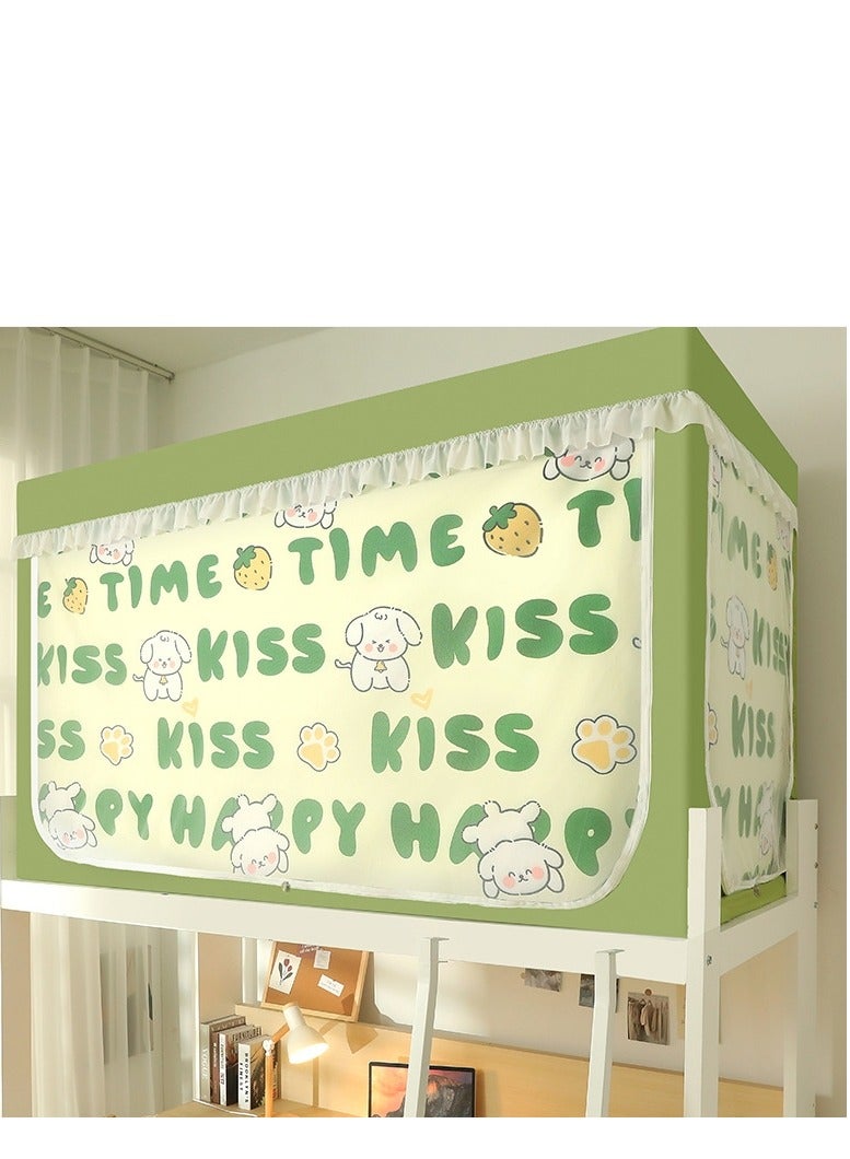 Y&D خيمة مظلة السرير ستارة تعتيم ستارة خيمة سرير فردية ستارة تظليل قماشية للطلاب مظلة سرير ناموسية نوم الطلاب حماية الخصوصية - Image 5