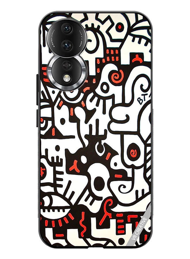 VR CREATIVE Protective Case Cover For Honor 80 Bta Abstract Design Multicolour - Image 1