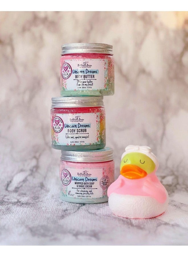 Bella and Bear Bella and Bear Unicorn Dream Body Scrub Skin Care Exfoliating Body Wash - Cruelty-Free, Paraben Free, Vegan-Friendly Sugar Scrub with mango & pineapple with a hint of vanilla  - Image 3