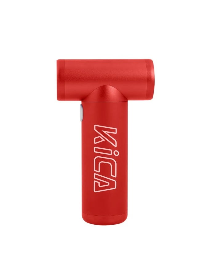 KiCA Portable Fan Red, 86000 RPM High-Speed Air Blower, 11.5 m/s Airflow, Lightweight Compact Design, Manual & Power Modes, Multi-Purpose Dust Cleaner, Dryer & Inflator - Image 2