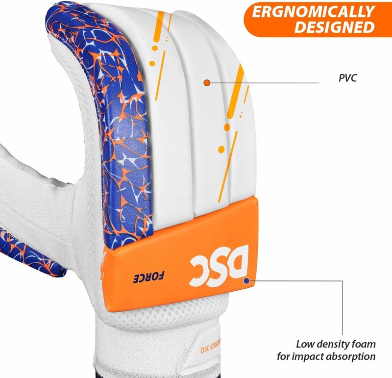 دي أس سي قفازات فورس لضرب الكريكيت، مقاس - للرجال، يمين - Image 3
