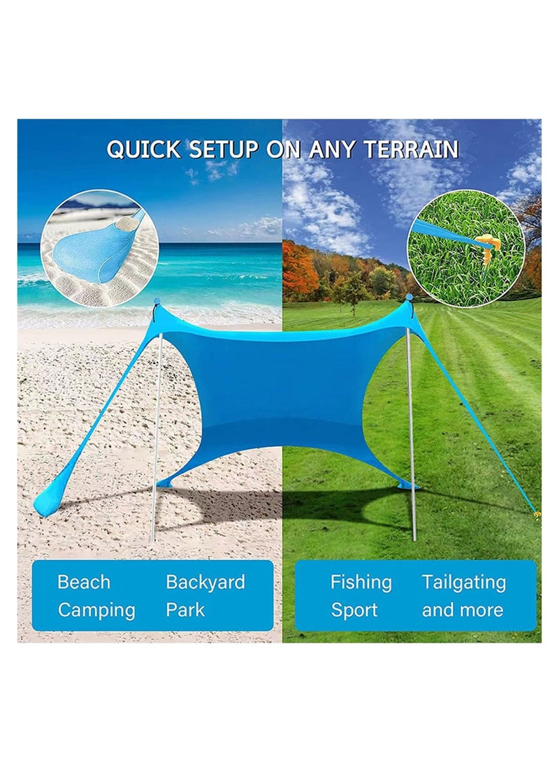 ظل خيمة الشاطئ مضاد للأشعة فوق البنفسجية حوالي 3 أمتار مظلة شاطئ مناسبة - Image 3