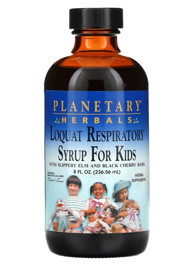 PLANETARY HERBALS Loquat Respiratory Syrup for Kids 8 fl oz (236.56 ml) 