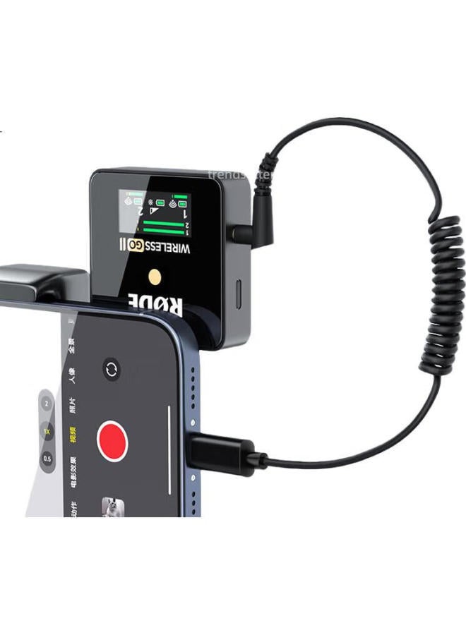 Win Potential Yingqian Microphone Adapter Cable For Rode/Dji/Boya/Momax, Trs Audio Cable For Connecting Microphone To Mirrorless Camera, 3.5Mm To 3.5Mm Audio Cable - Image 1