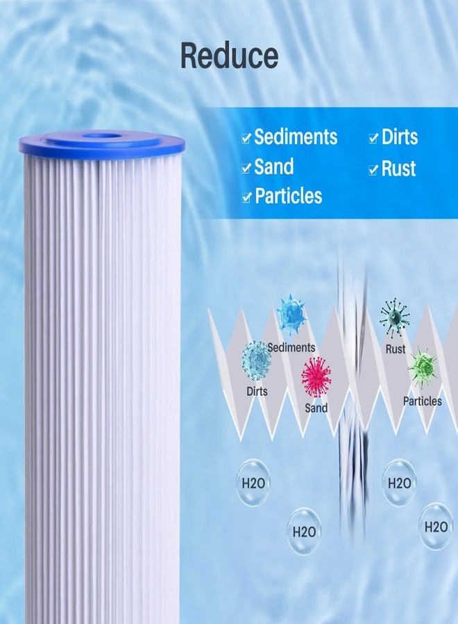 CFS - Pleated Water Filter Cartridges Compatible with American Plumber W30PEHD, W50PEHD, FXHSC, GXWH40L, GXWH35F, W10-PR, R50-BBSA - Replacement Water Filter Cartridge (2 Pack- Pleated Filter) - Image 3