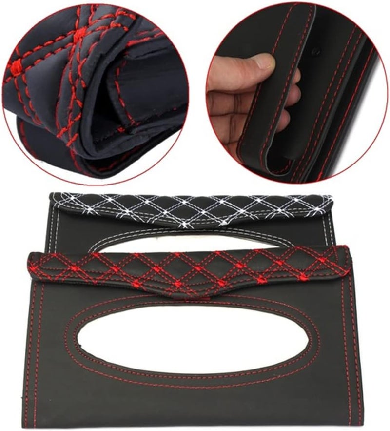 DENPETEC Universal Paper Towel Napkin Holder Box Tissue Case Cover for Car Sun Visor - Image 5