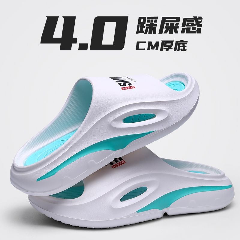 Men'S Sports Slippers Summer Wear-Resistant Thick-Soled Outdoor Indoor Home Non-Slip Deodorant New Men'S Beach Leisure - Image 1