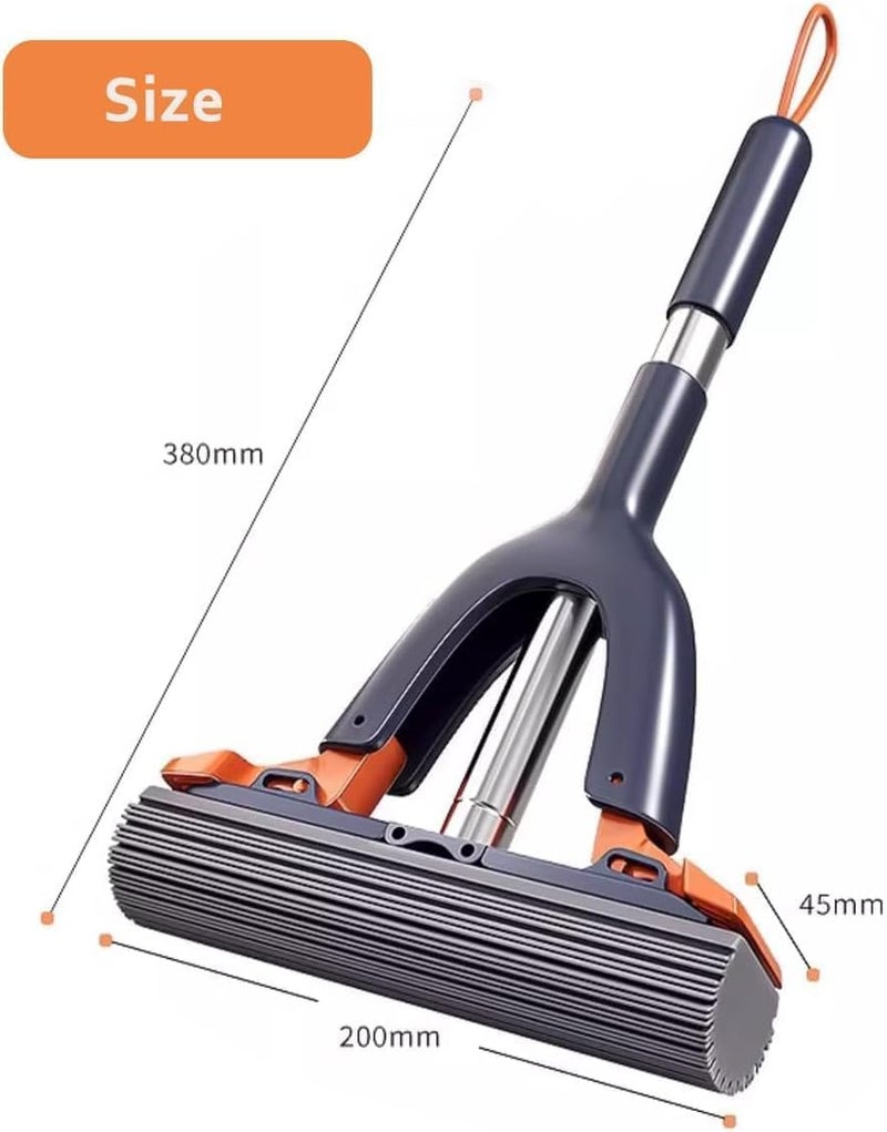 DS ENTERPRISE Mini Cleaning Mop with Magic Wiper Portable Strong Absorbent Magic Mini Sponge Mop Wet and Dry Use Cleaning System SelfSqueeze Small Mop for Bathroom Kitchen Desktop Glass Windows Cars - Image 3